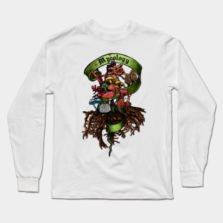 Mycology Nerd Banner Long Sleeve T-Shirt